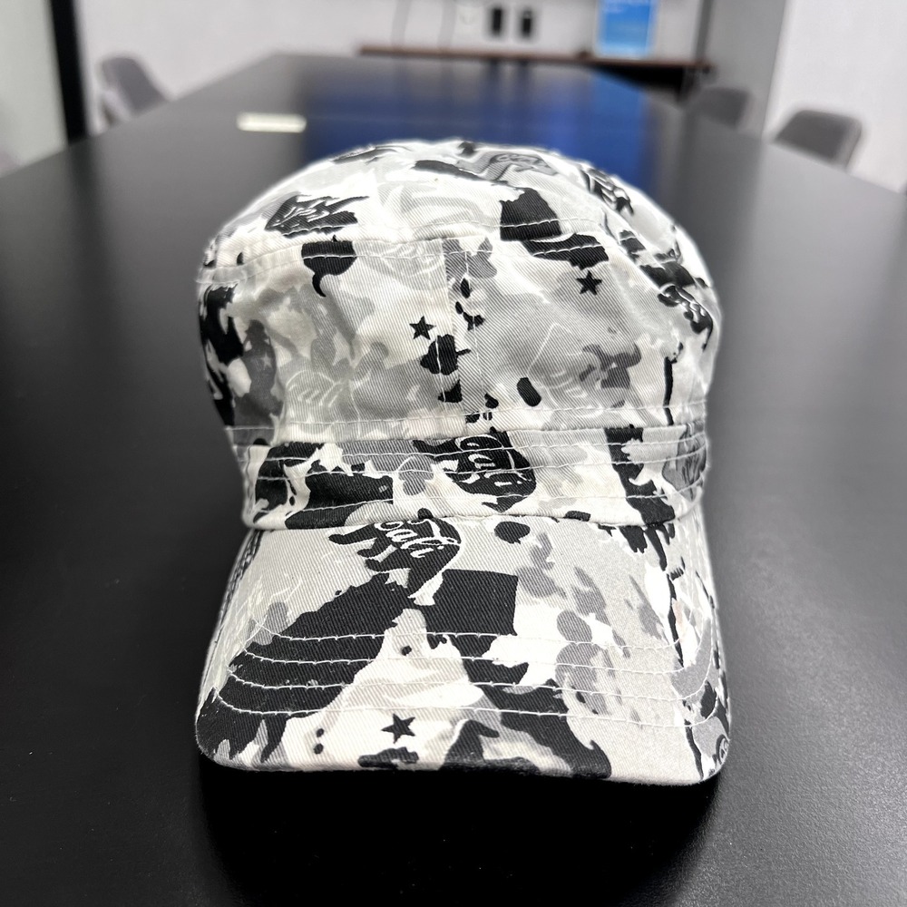 California Hat CALI Cap Hat Camo Strap Back Baseball Cap Bear Adjustable